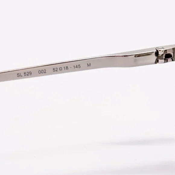 NEW SAINT LAURENT SL 529 002 SILVER GREY UNISEX SUNGLASSES SAINT LAURENT